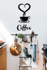Siyah Ahşap Coffee Duvar Dekoru Tablo