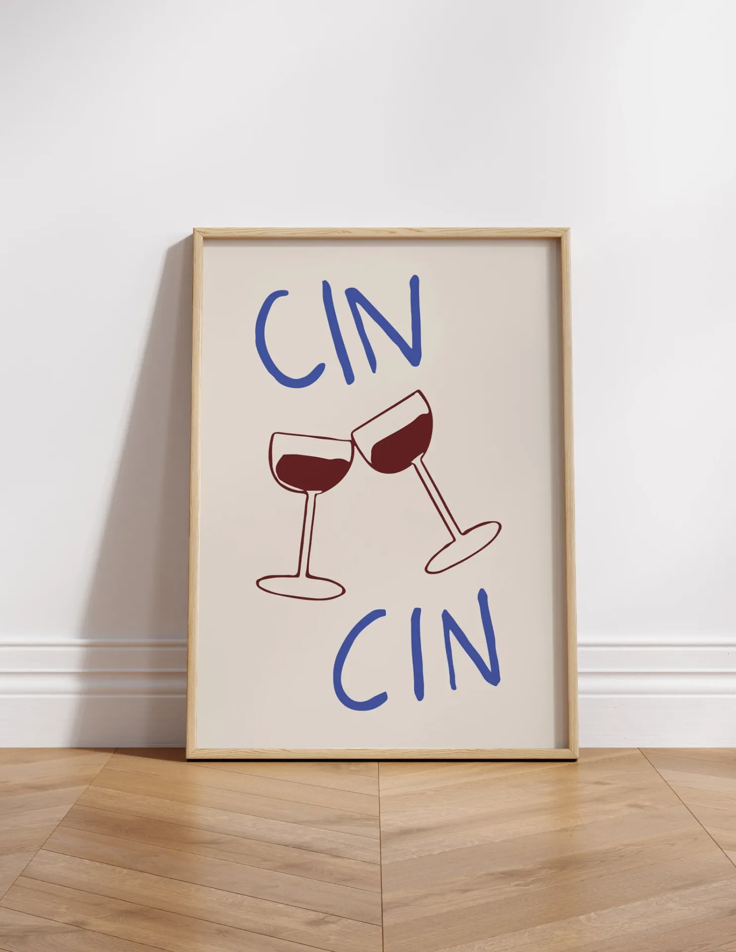 Doğal Ahşap Çerçeveli UV Baskı Cocktails Duvar Tablosu Modern & Şık Mutfak Kahve Köşesi Duvar Dekoru