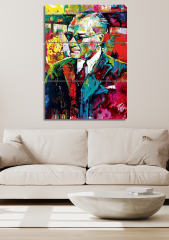3 Parça Yağlı Boya Görünümlü Atatürk Duvar Dekoru Salon Oturma Yatak Odası Ofis Antre için Tablo